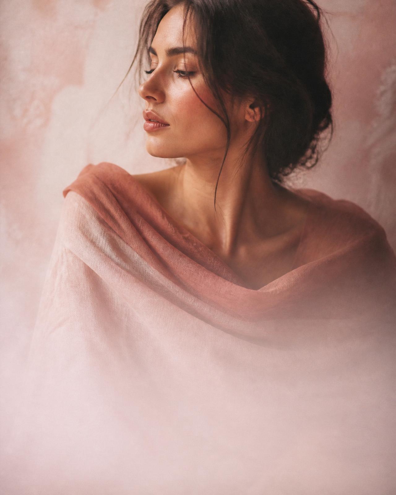 A woman resting in warm morning light